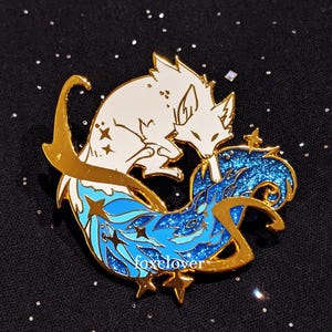Celestial Constellations - Fenrir Wolf - Hard Enamel Pin | Gold Plated | Cute Gift | Pin Collectors | Original Art