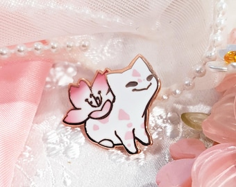 Hanami Set: Sakura Hard Enamel Pin | Rose Gold Plated | Cute Gift | Pin Collectors | sakura cherry blossom
