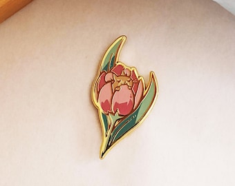 Flower Mice Set: Tulip - Hard Enamel Pin | Gold Plated | Cute Gift | Pin Collectors | Original Art