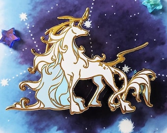 Unicorn (Monoceros) - Celestial Constellations - Hard Enamel Pin | Gold Plated | Cute Gift | Pin Collectors | Original Art