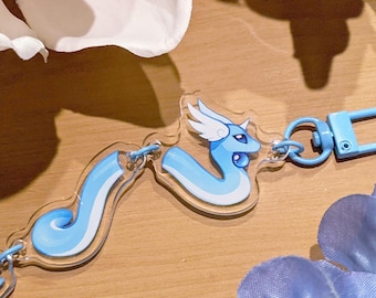 Dragon Keychain | Noodle Keychain | Keychain strand | Air Dragon, Wind Dragon | 4 in one | fidget toy | fun dragon