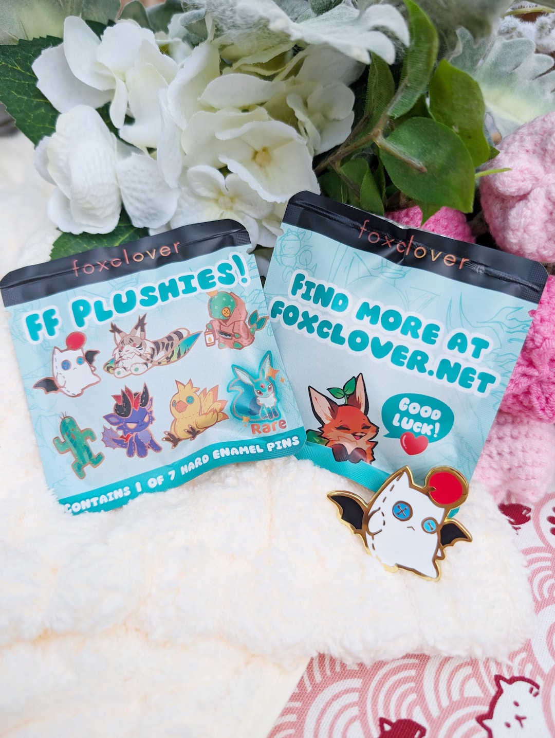Plushie Creatures - Gacha Set 1: FF Creatures - Hard Enamel Pin Gacha - Etsy
