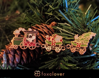Holiday Classics: Holiday Express - Hard Enamel Pin | Antique Copper Plated | Cute Gift | Pin Collectors | Original Art | Christmas Pin