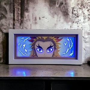 Anime Light Box Kids Night Light 3D Anime Eyes Layered Paper Cut