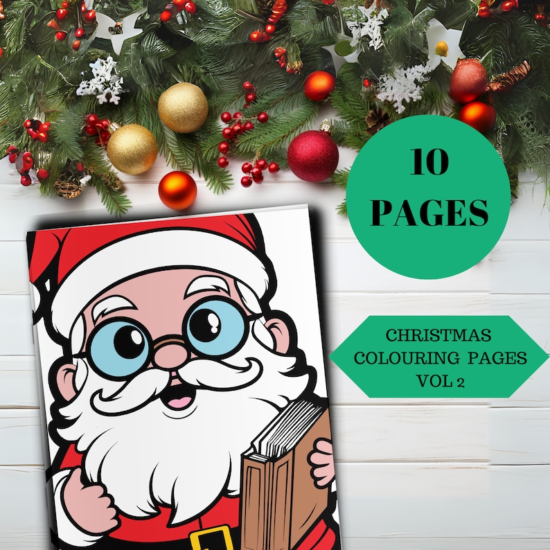 A4 Printable Christmas Colouring Pages Vol 1 Children Adults - Etsy ...