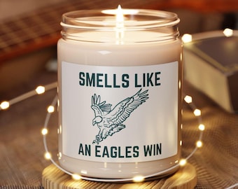 Philly Eagles Candle, 50-60 Hour Burn Time, Eagles Fan Christmas Gift