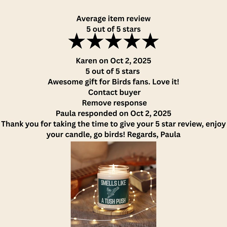 Philly Eagles Candle, 9oz Soy Wax Candle, 50-60 Hours Burn Time, Philly Fan Gift immagine 2