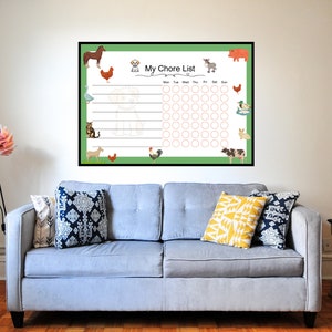 Animal Weekly Chore List, Chore Chart, Kids Chore List, to Do List ...