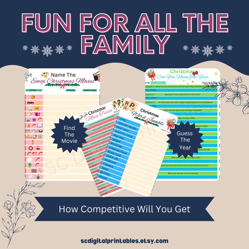 Printable christmas word jumbles