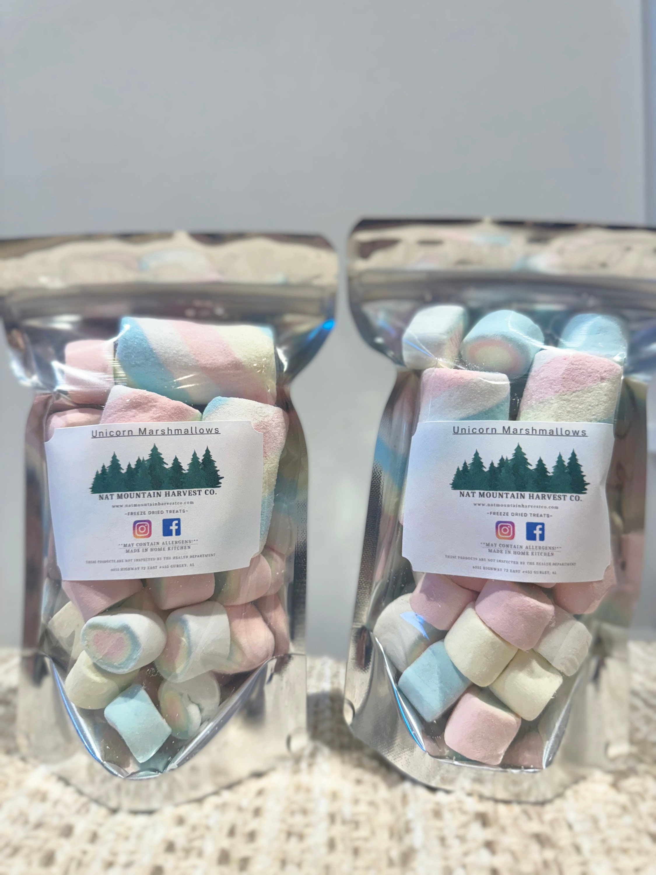 Freeze Dried Unicorn Marshmallows, Space Candy, Tik Tok Candy, Freeze
