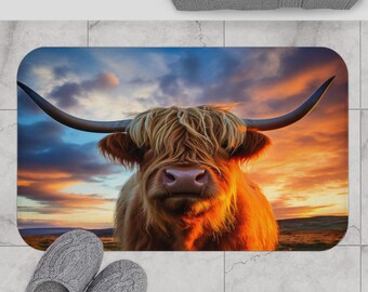 Highland Cow Bath Mat (2 of 4)