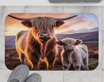Highland Cow Bath Mat (3 of 4)