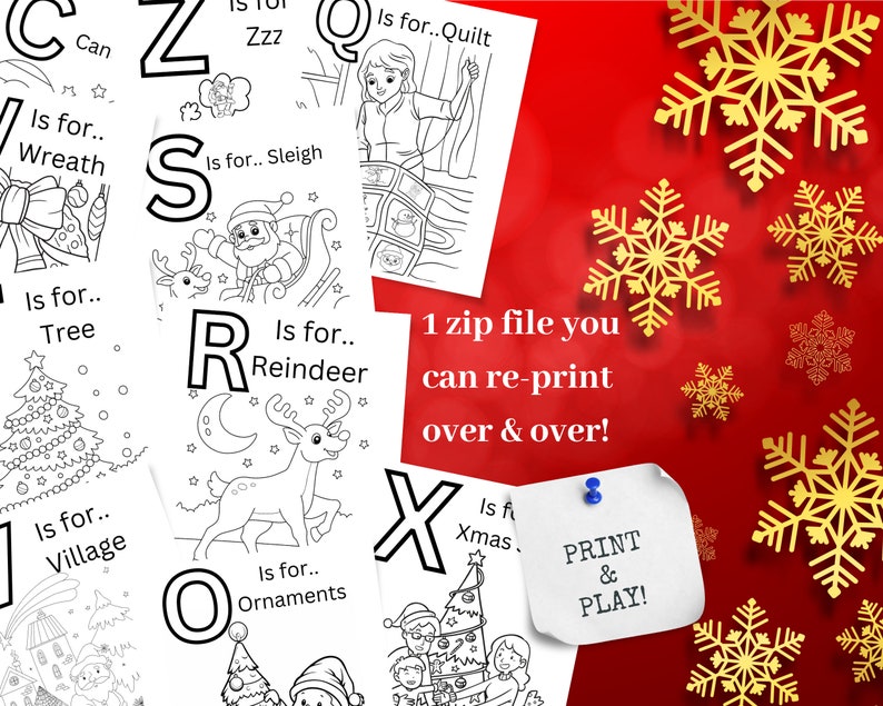 Kids Printable Christmas Alphabet - Il 794xN.5576596031 Rv6l 