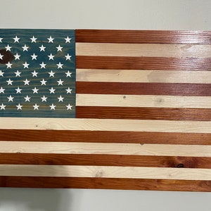 Wooden American Flag Handmade Home Decor