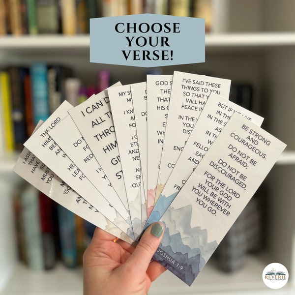 Confirmation Verse Bookmark | Double Sided 2.5x7 inch Cardstock | Confirmation Gift for boys for Under 5 Dollars