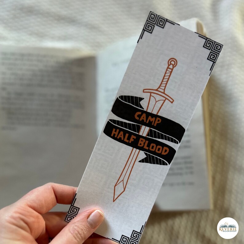 Percy Jackson Printable Bookmarks Paper Bookmarks PDF PJO Bookmark Set ...