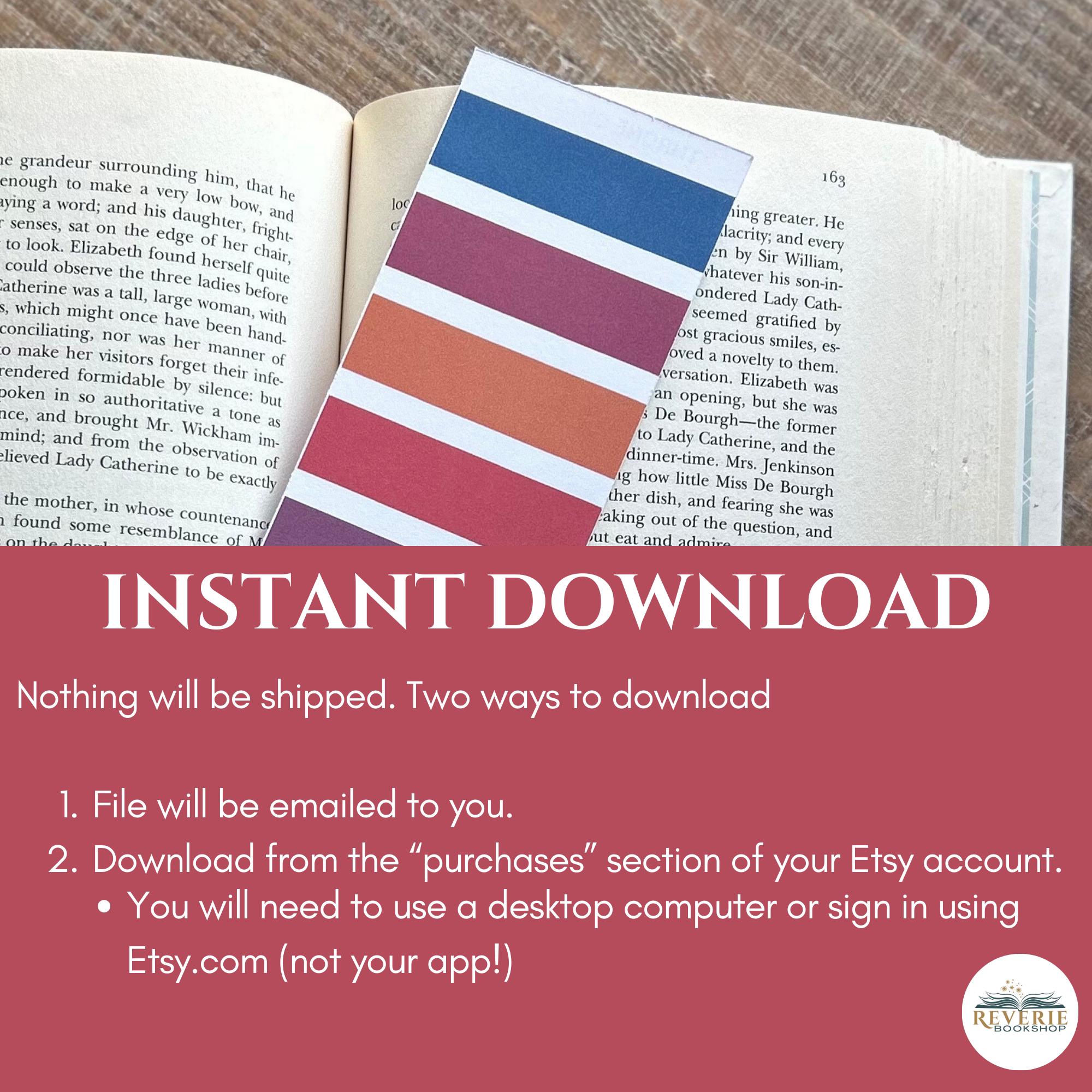 Throne of Glass Printable Bookmark Set – Pantone-inspired Book Color ...