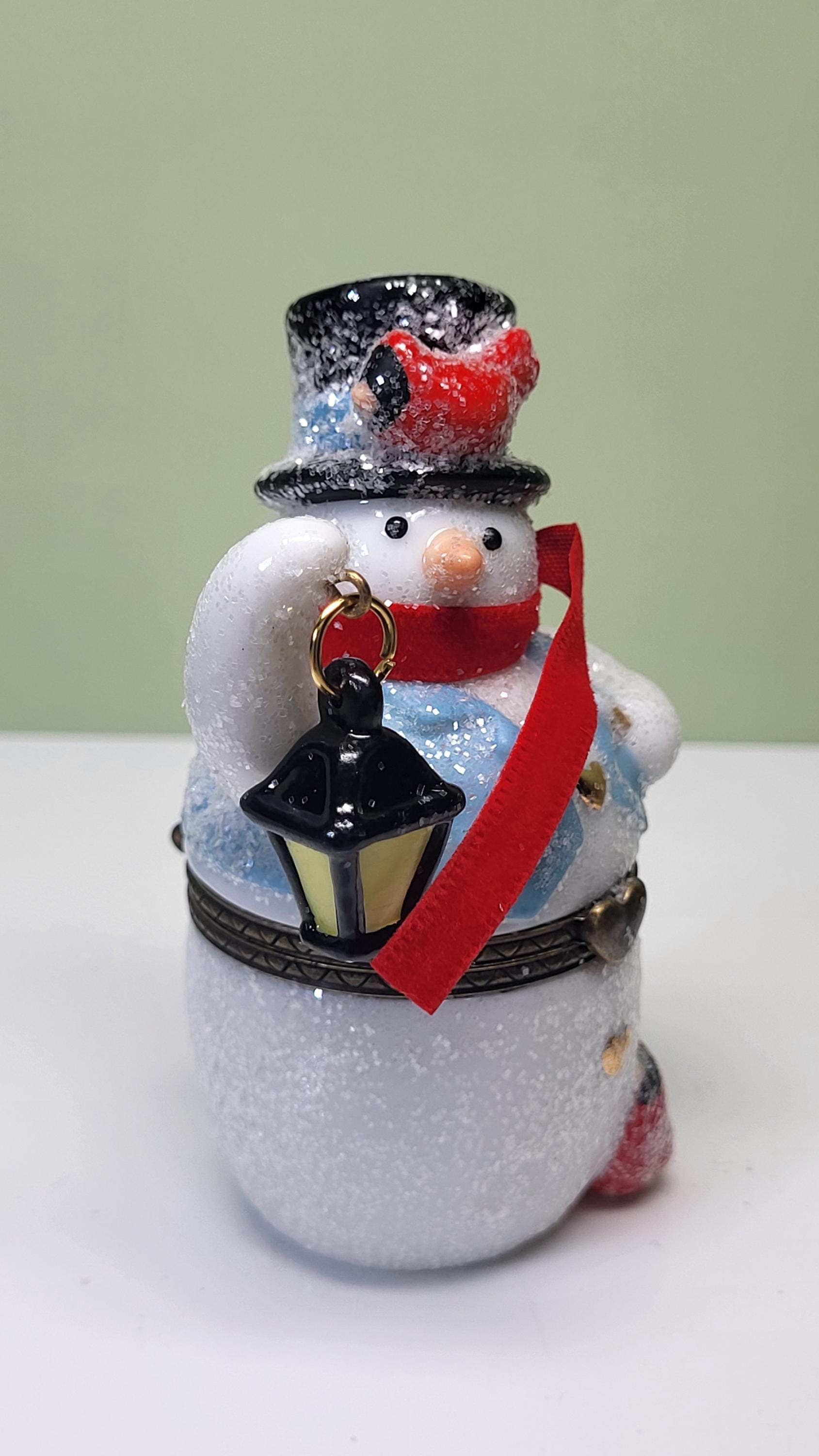 Midwest of Cannon Falls PHB Collection Porcelain Snowman Hinged