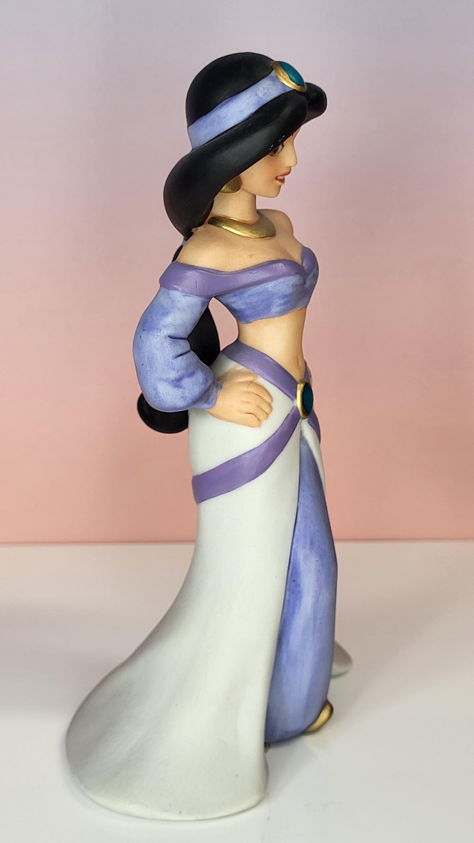 RARE Vintage 1990s Disney Princess Jasmine Figurine, Handpainted