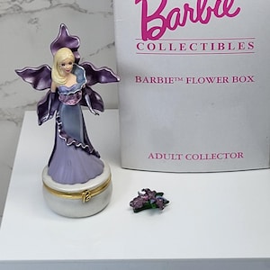 Rare 2002 Avon Barbie Collectible Orchid Flower Box - Vintage