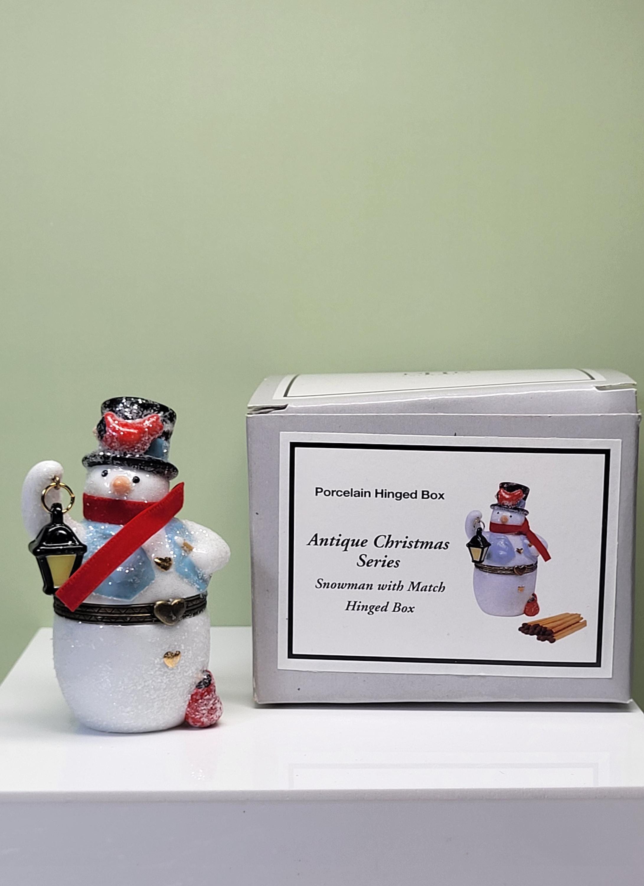 Midwest of Cannon Falls PHB Collection Porcelain Snowman Hinged