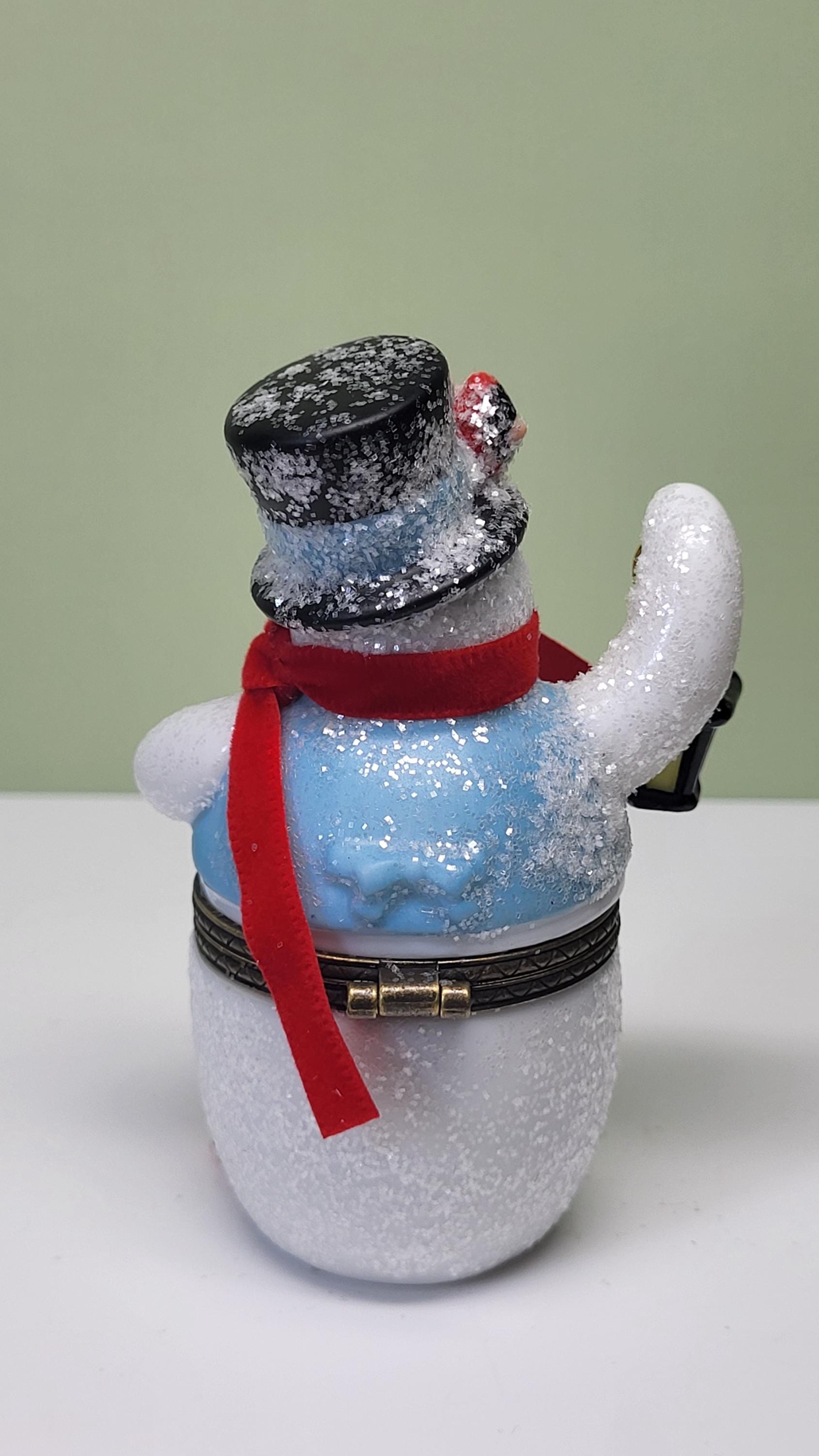 Midwest of Cannon Falls PHB Collection Porcelain Snowman Hinged