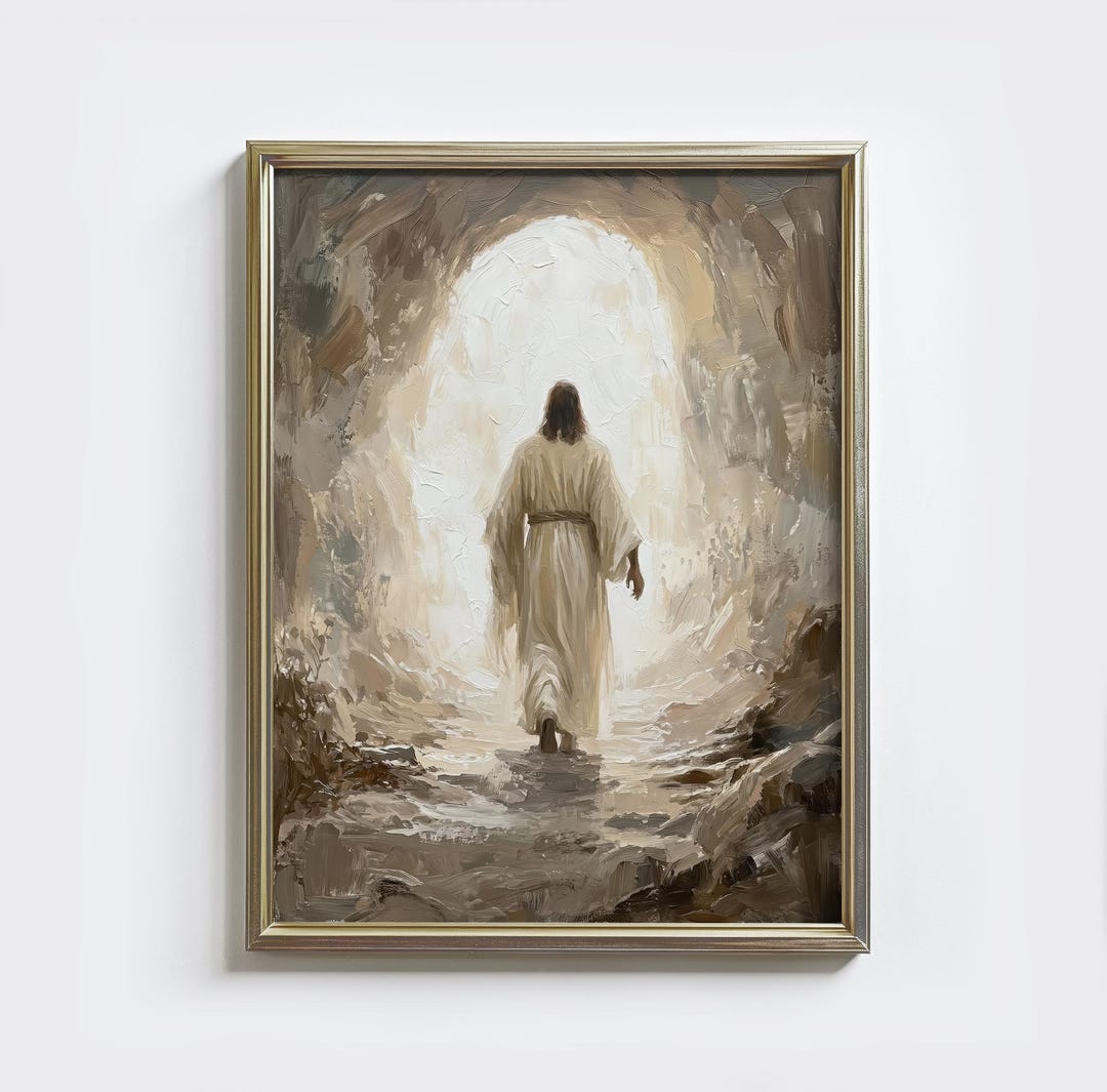He is Risen Wall Art, Jesus Christ Resurrection, Scripture Painting ...
