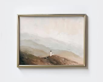 Jesús deja a las 99 ovejas (Arte mural): Decoración cristiana para pared del Buen Pastor, Parábola de la oveja perdida (Descarga digital)