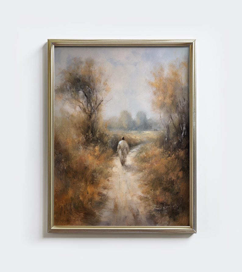 Jesus Christ Print: Muted Vintage Christian Wall Art (digital Download ...
