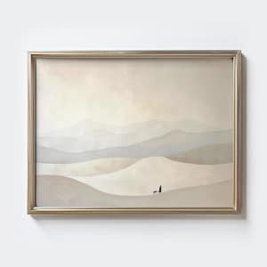 Gesù lascia le 99, arte cristiana astratta, minimalista, dipinto di Gesù, arte evangelica, parabola della pecora smarrita, decorazione murale cristiana