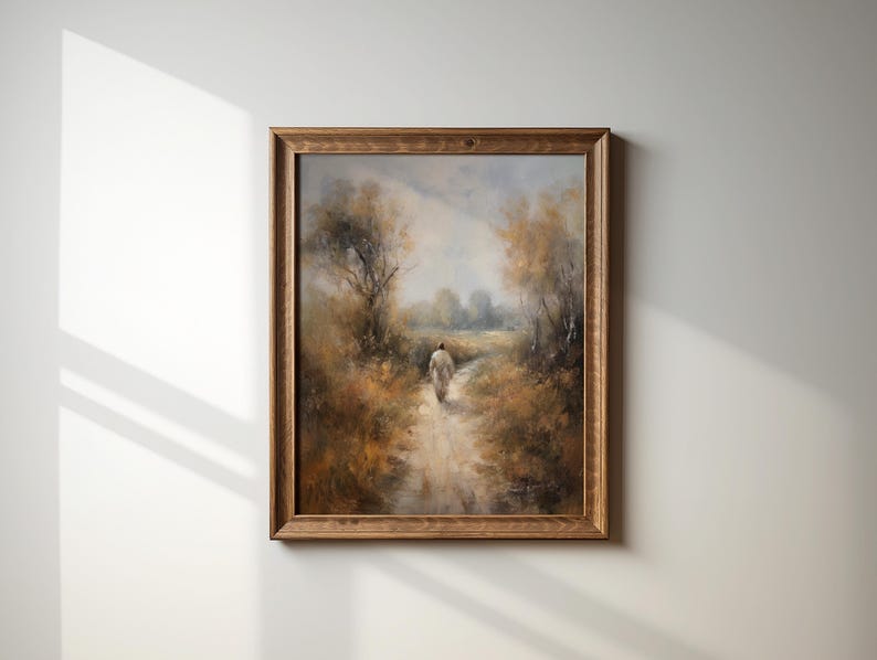 Jesus Christ Print: Muted Vintage Christian Wall Art (digital Download ...