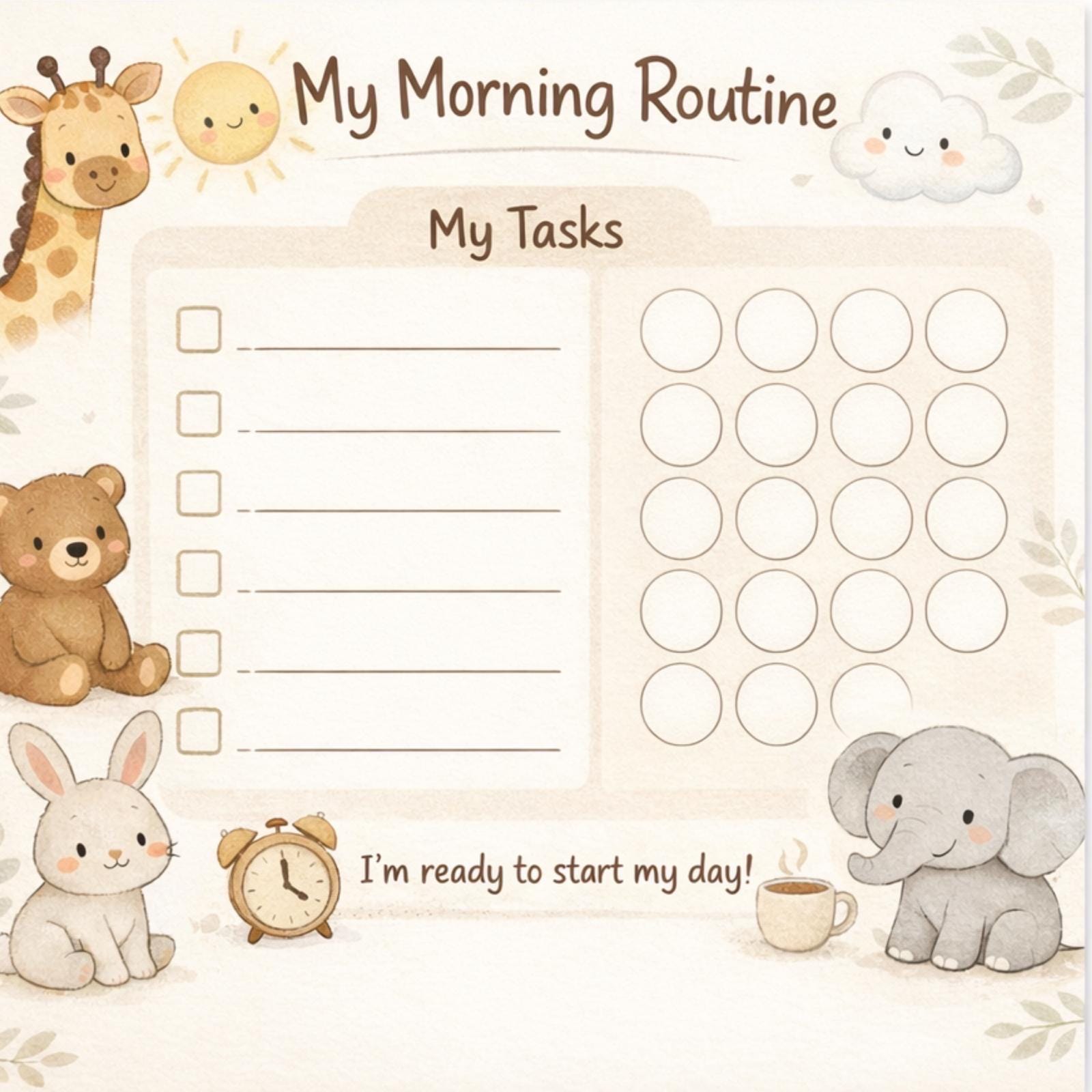 Behaviour Routine Chart Kids Routine & Behaviour Chart Bundle | Reward Chart, Morning and ...