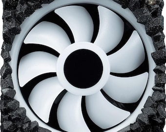 Dark Matter Space Fan Shroud | PC Accessories, Gaming PC Fan Covers | Computer Case Fan Upgrade | Universal Fit