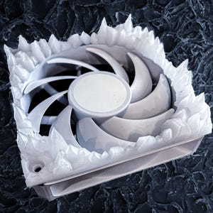 Permafrost Ice Fan Shroud | PC Accessories, Gaming PC Fan Covers | Computer Case Fan Upgrade | Universal Fit