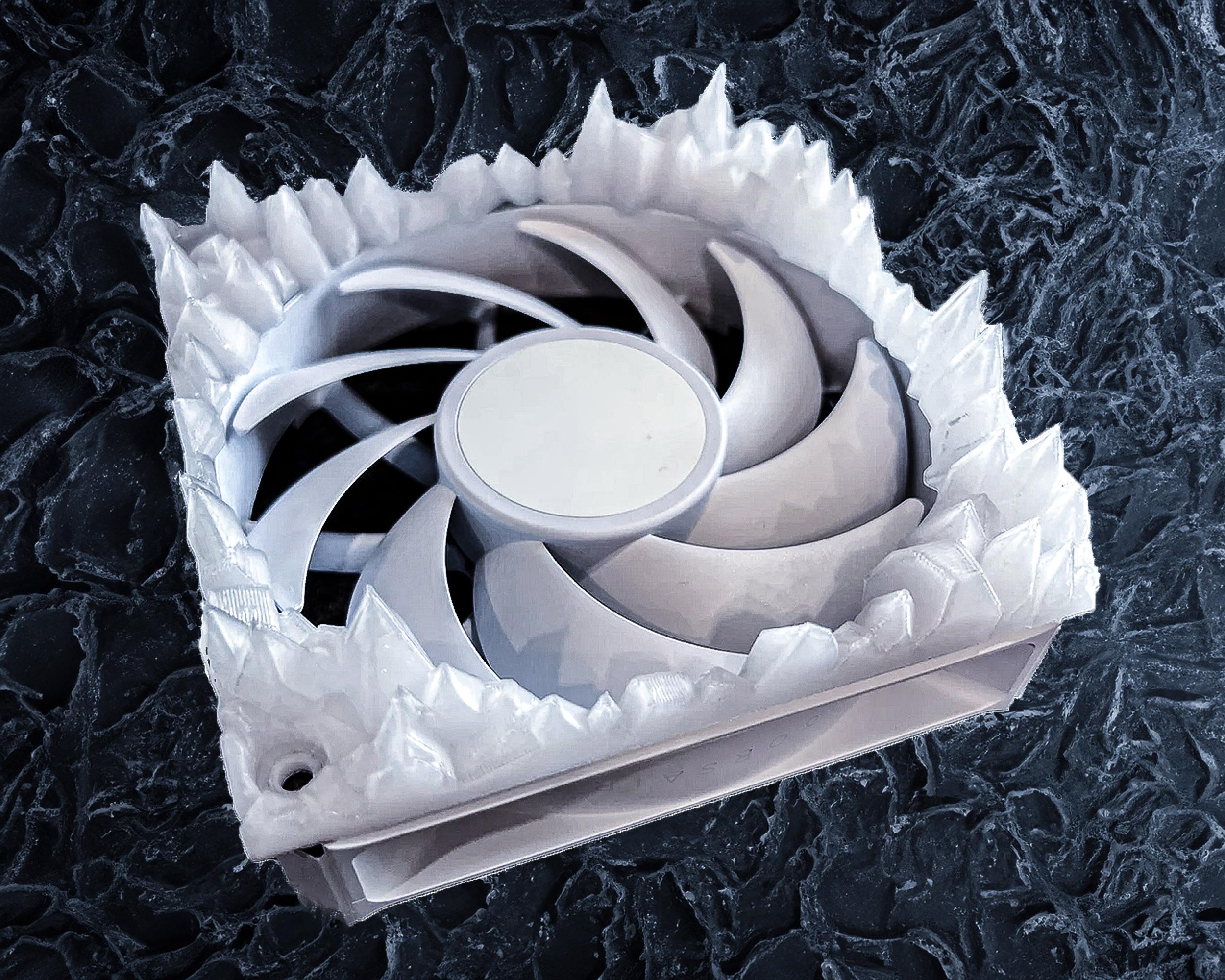 Permafrost Ice Fan Shroud | PC Accessories, Gaming PC Fan Covers | Computer Case Fan Upgrade | Universal Fit