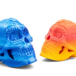 Sugar Skull 3D Printed Decor | Unique Sugar Skulls | Day of the Dead Decor