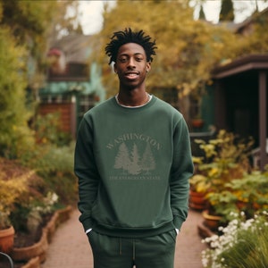 Washington Crewneck vintage tendance, Unisex Heavy Blend™ Crewneck