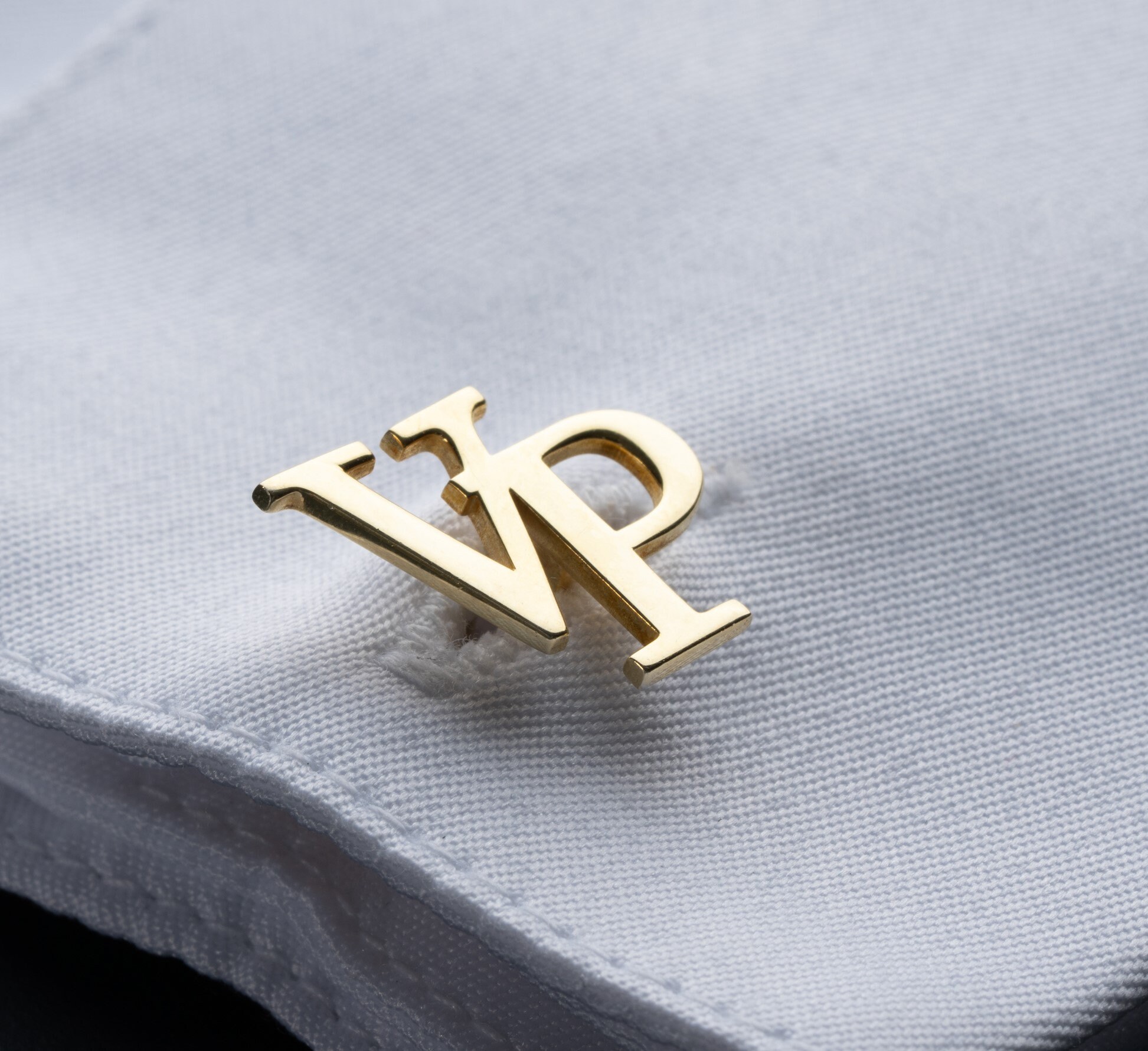 Personalised Initial Cufflink Gold or Silver Initial Etsy UK
