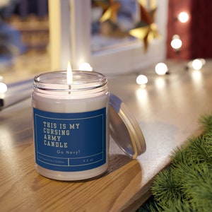 Navy Football Candle | Rivalry Football Candle | Lucky Game Day Candle | Unique Gifts | Army Navy Rivalry | College Football