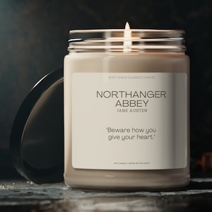 Literary Gifts | Jane Austen Quote | Bookish Gift | Love Quotes | Sense and Sensibility | Literary Candle | Gifts for Her