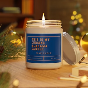 Auburn Football Candle | Auburn fans |  Scented Candle | Auburn University | Lucky Game Day | Gift Ideas | Auburn Alabama | College Football