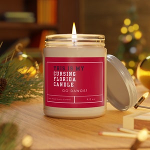 Georgia Football Candle | Football Rivalry Candle | Lucky Game Day Candle | Unique Gifts | Georgia Florida | College Football