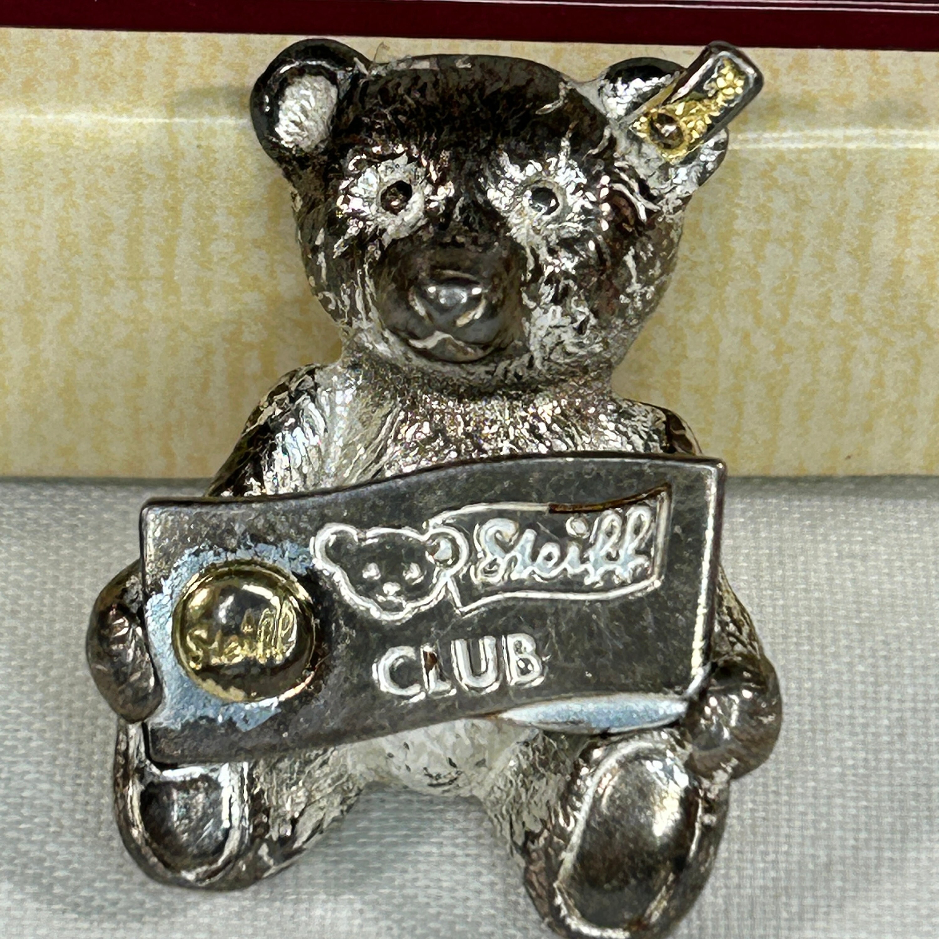 Sterling Silver Bear Brooch - Etsy