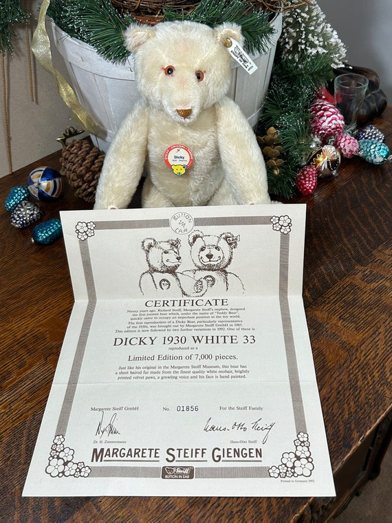 Vintage Steiff Dicky 1930 Reproduction – Limited Edition