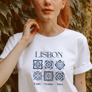 Portugal T-Shirt, Lisbon Shirt, Vintage Portugal Shirt, Portuguese T-Shirt, Porto T-Shirt, European Summer Shirt, Portugal Gift, Boho Shirt