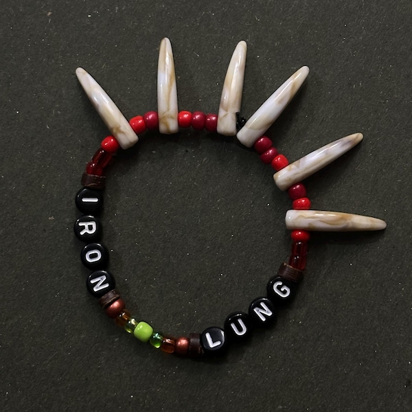 Iron Lung Inspired Handmade Beaded Bracelet