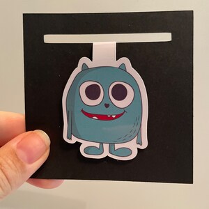 Kids Monster Bookmark, Planner, Reading Accessory, Bookish Gift