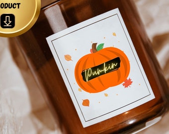 Orange Pumpkin SVG, Fall PNG, Autumn Design (Digital Download)