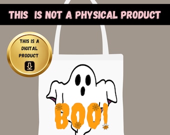 Boo Ghost PNG SVG, Halloween Ghost Design (Digital Download)