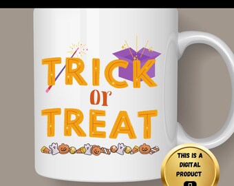 Diseño de Halloween de truco o trato, PNG SVG (descarga digital)